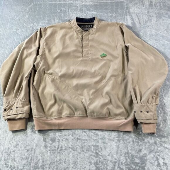 Zero Restriction 1/4‎ Snap Pullover Men Medium Golf Long Sleeve Made In USA - Picture 1 of 12